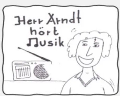 Logo der Radiosendung "Herr Arndt hört Musik" auf Radio Sthörfunk